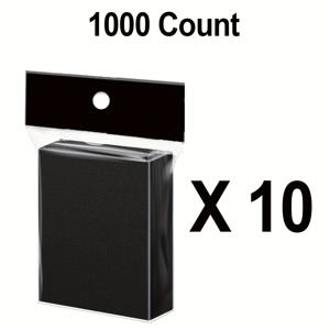 TEMU 1000장 팩 블랙 매트 카드 슬리브, 내구성 있는 PE 소재, MTG, 야구, 스포츠, 게임 카드를 위한 범용 보호 트레이딩 카드 슬리브