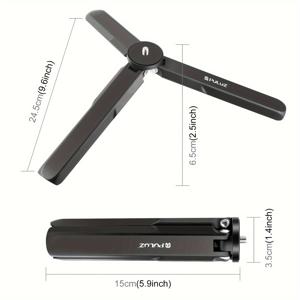 TEMU DJI 오즈모 포켓 3용 PULUZ 알루미늄 합금 금속 삼각대 블랙 컬러