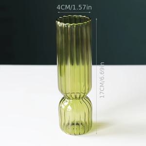 TEMU 유리 화병 버블 화병 아트 컬러풀 투명 작은 병 창의적인 귀여운 장식품