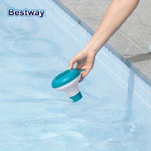 TEMU Bestway 58210 5인치/12.7cm 플로터, 염소 태블릿 디스펜서, 온수 욕조용 수족관 염소 태블릿 디스펜서, 실내외 수영장 및 워터파크용