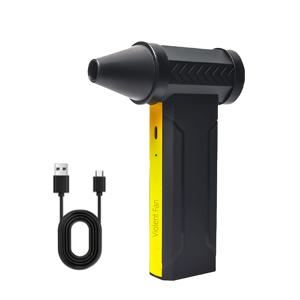 TEMU 380000 RPM 터보 제트 팬 공기 송풍기 380g 추진력 & 60m/s 풍속, 3단계 브러시리스 모터 - 눈/먼지/바베큐용 휴대용 핸드헬드 블로워, 캠핑 및 차량 청소용, 아버지의 날 선물 여름 냉각 팬|차량용선풍기|캠핑선풍기