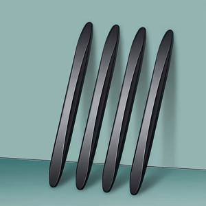 TEMU 4pcs 투명 도어 범퍼 스티커 - 자동차 도어, 코너 매트, 및 외부 보호용 보호 경계 스크레이퍼, 내구성 있는 PC 소재, 쉽게 적용 및 제거, 자동차 도어 액세서리, 차량 안전 액세서리, 투명한 시각 디자인