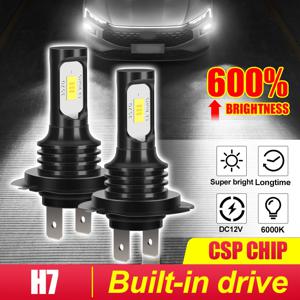 TEMU 2pcs LED 조명 H7 H4 H8 H9 H11 9005 9006 HB3 HB4 헤드라이트 불빛 미니 사이즈 디자인 LED CSP 3570 칩 화이트 6000K 600% 밝기 고품질 플러그 앤 플레이