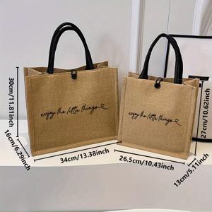 TEMU 2pcs/1Set 새로운 트렌디한 토트백 소형 비치 토트백 작은 것들을 즐기세요 2 대용량 스타일리쉬 내구성 모든 매치 여성 가방 생일 파티 축제 선물 직장 & 학교용 핸드백 일상적인 쇼핑 의상 B52H용 내구성 스타일리쉬