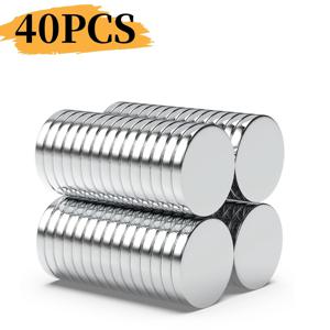 TEMU 25/40개 25x3 라운드 자석 25mm X 3mm 라운드 자성 NdFeB 네오디뮴 자석 N35 고품질 디스크 자석 25*3