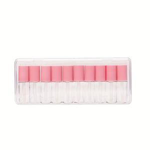 TEMU 10개 미니 3ml 립글로스 튜브 - 저자극성, PVC 무함유, DIY 메이크업 및 일상 사용을 위한 리필 가능 화장품 용기