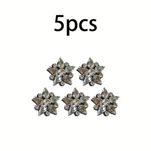 TEMU 5pcs 핸드메이드 스타 비즈 패치 의류용 DIY 라인스톤 썬퀘인 자수 패치 자수 애플리케이션