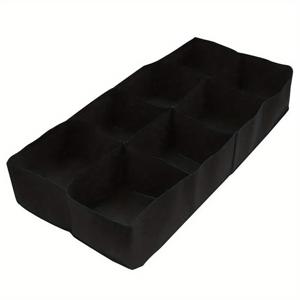 TEMU 1/3개, 펠트 원단으로 높인 정원 침대, 8-그리드 휴대용 직사각형 심기 백, 재사용 가능한 실내 및 실외 원예 채소 화분 상자, 경량 독립형 그리드 디자인 심기 용기.
