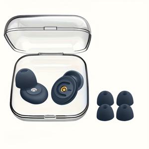 TEMU 2pcs/1 쌍 업그레이드 재사용 가능한 귀플러그, 수면, 수영, 콘서트, 집중 학습 및 여행을 위한 3개의 교체 팁이 포함되어 있습니다. 휴대가 편리한/강력한/휴대 가능한 디자인으로, 보관 케이스가 포함되어 있습니다. 크리스마스, 할로윈, 추수감사절, 어머니의 날, 데이에 완벽한 선물입니다.