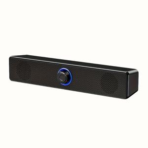 TEMU USB 및 3.5mm, 48dB 노이즈 감소, 7가지 LED 모드, 컴팩트한 블랙 디자인, PC, TV, 음악 플레이어용 듀얼 드라이브 스테레오 사운드 스피커 - USB 전원, 딜레이 없음, 고품질 오디오, 컴퓨터 스피커, 홈 오디오 설정, 세련된 오디오 기어, 내구성 있는 스피커 시스템
