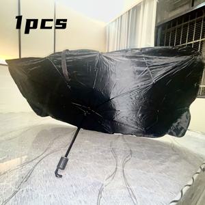 TEMU 대형 티타늄 실버 차량용 선쉐이드 – 70°C 열기에서 즉시 30°C 감소! 도색 및 내부 보호, 우산처럼 컴팩트하고 주차 시 사용 간편. 전문가급 노화 및 균열 방지로 수천 달러 절약!