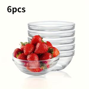 TEMU 6pcs 미니 그릇 세트 - 주방 식사, 디저트, 드립 소스 및 캔디 접시를 위한 다용도 식기 | 쌓을 수 있는 식기 | , 디저트, 시리얼, 수프, 샐러드, 파스타, 쌀, 오트밀 요리 그릇 및 주방 소그릇 | 식기 세척기 사용 가능