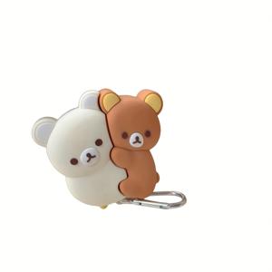 TEMU 3D 귀여운 스티커 곰, 에어팟 1/2/4 프로/프로 2 무선 이어폰 케이스용