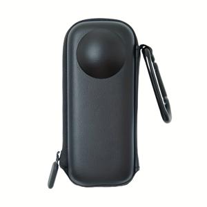 TEMU 1pc 블랙 가죽 Insta360 X4 액션 카메라 케이스, 하이킹 버클 포함 - 야외 모험을 위한 튼튼한 보호 주최자, 카메라 액세서리 | 내구성 있는 카메라 케이스 | 조절 가능한 스트랩 클로저, 카메라 백