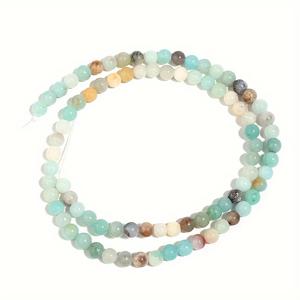 TEMU 4-10mm 아마존석 비즈 DIY 보석 만들기 - 스타일 라운드 루즈 스톤 비즈, 팔찌 및 목걸이에 이상적, 수제 공예 용품|자연 석 비즈|내구성 있는 석 비즈, 스타일 보석