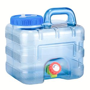 TEMU 캠핑, 자동차 여행 및 비상 대비용 마개, 7.5L/10L/15L가 있는 식품 등급 안전한 휴대용 물 저장 용기, 쉬운 청소를 위한 대형 개구부