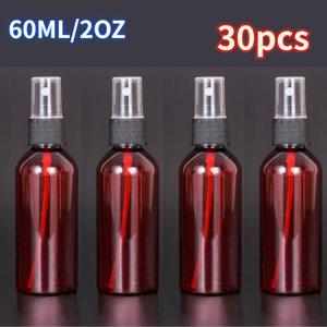 TEMU 30개 60ml/2oz 소형 스프레이 병, 플라스틱 스프레이 병 미세 미스트 미니 스프레이 병, 식물 청소용액, 에센셜 오일, 여행용 리필 가능 액체 용기