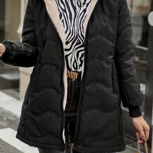 TEMU 여성용 자켓 후드 가벼운 퀼팅 코트 의류 아우터, 초경량 따뜻한 - 캐주얼한 날에 완벽