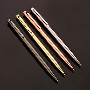 TEMU 4개 메탈 볼펜, 중간 굵기, 리트랙터블 - 문구 및 서명용 - 비즈니스, 사무실, 특별한 날, 결혼식 및 크리스마스 선물에 완벽함