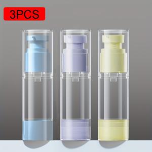 TEMU 3개 캔디 컬러 진공 로션 병 세트 30ml/1.01oz 여행용 화장품 디스펜서 토너, 향수, 액체, 프레스 진공 병에 적합