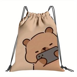 TEMU 1개 ACMALCO 귀여운 카피바라 만화 프린트 백팩 - 내구성 있는 옥스포드 천, 소프트 쉘, 실용적인 포켓 포함, 끈 조절 가능, 체육관, 요가, 여행 및 선물에 완벽한 휴대용 가방, 귀여운 배낭, 여행용 배낭, 경량 배낭