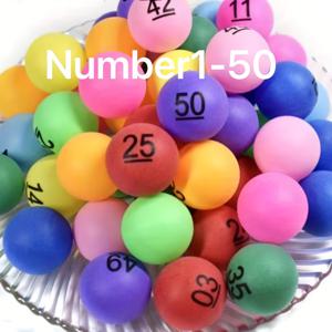 TEMU 50가지 색상이 있는 플라스틱 공, 1-50까지의 숫자, 파티, 생일, 결혼식, 휴일, 회사의 재회 및 더 많은 행사에 적합, 라플스와 게임을 위한 용도, 파티 용품