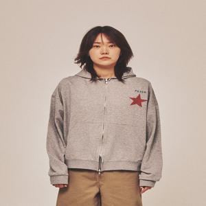 [마이 네임 이즈 피터] 피터 스타 집업 후드 - 그레이