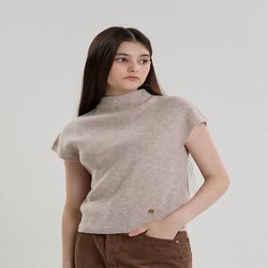 [힐리오트] CASHMERE HALF-TURTLENECK KNIT_OATMEAL
