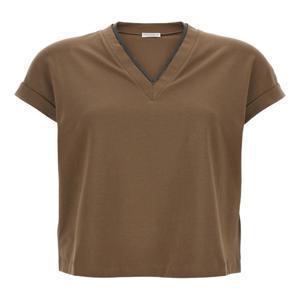 [브루넬로 쿠치넬리 ] [브루넬로쿠치넬리] FW25반팔 티셔츠 MPT18BD222C8705