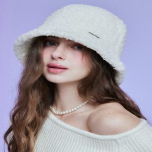 [문페어리] MF_METAL_LOGO_BUCKET_HAT-WHITE