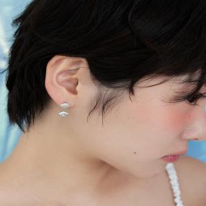 [지지] [silver925] twin shell earring