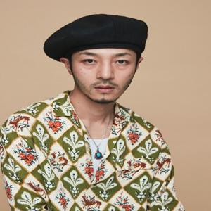 [밀리어네어햇] (herringbone) Linen beret - black