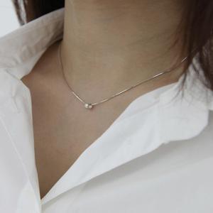 [오호에] Matt ball necklace