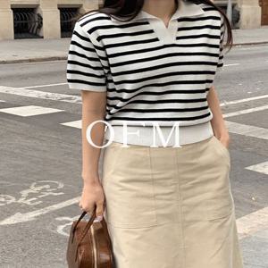 [LAST ONE SALE][ofm] 미떼 단가라 카라 (knit)(캐시미어5%)(슈퍼파인울20%)
