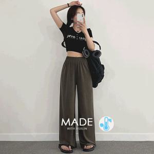 [숏&기본&롱/당일출고] 찰랑쿨 냉장고 밴딩 팬츠 (5color)