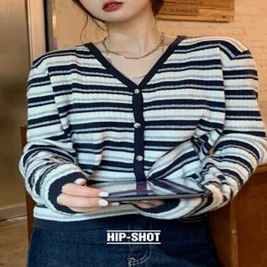 [????5만장판매/캐주얼무드][HIP-SHOT] 후레쉬 브이넥 가디건