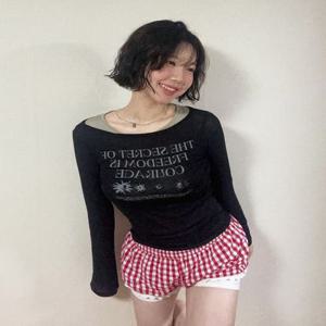 시스루 시크릿 롱슬리브 탑 3color