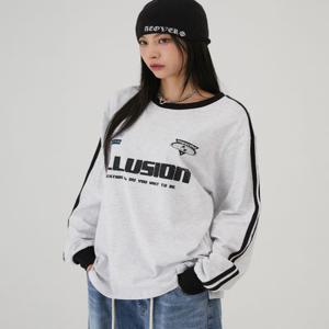 일루션 사이드라인 롱티셔츠 2color
