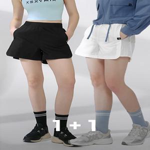 올데이 컴포트 밴딩 쇼츠 1+1