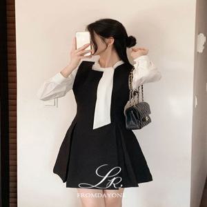 여름하객룩????Made)발렌티 뷔스티에 플리츠 미니원피스(+5cm기장추가/라운드넥/나시/핀턱/A라인/레이어드룩/데이트룩/하객룩)