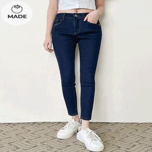(자체제작/당일배송)키작녀 히든밴딩 스판 스키니진(5color)