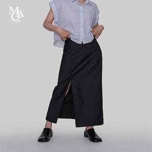 [MNQ MADE] 세스 슬릿 롱 스커트