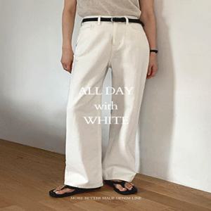 [핀터레스트무드가능/베스트핏/비침구김↓][made] Better Jeans (No.263) 올데이 화이트 데님 팬츠 [2Types기본/롱(+5cm)] (여름/신상/베스트/여성/데일리/데일리룩/데이트룩/출근룩/화이트데님/데님)