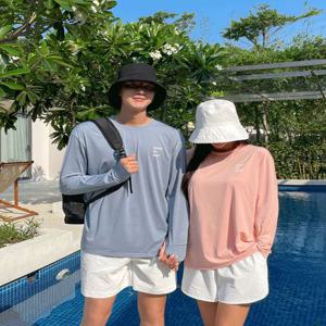 [M~2XL]다이브 래쉬가드 허니문 시밀러 커플룩[긴팔/핑거홀/체형커버/루즈핏/수영복/비치웨어/커버업/스윔웨어/빅사이즈/여름/휴양지/바캉스] SW19800F