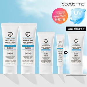 정품 체험분 [에코더마] 수분 선크림 (100ml x 2개 + 50ml + 15ml) + 체험분 50ml 신세계 단독 패키지