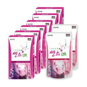센스미인 파우치 100ml x6포/푸룬/식이섬유/유산균