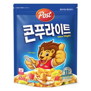 (무료배송) 포스트 시리얼 콘푸라이트 600g X3개 대용량 씨리얼