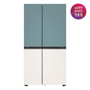 [LG전자공식인증점]DIOS 컬렉션 냉장고 S834MTE10 (클레이민트/832L)