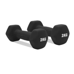 블랙 육각아령2kg 세트 홈트 아렁 팔근력 팔운동기구