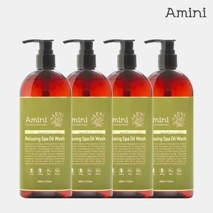 아미니 프리미엄 릴렉싱스파 오일워시 400ml 4개
